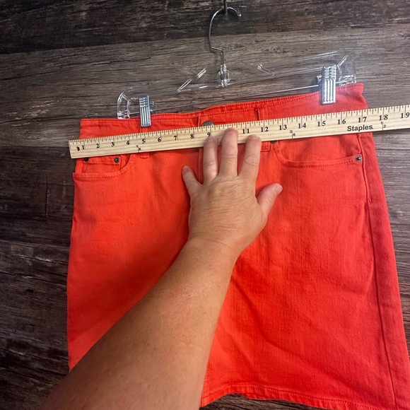 J. Crew Coral Stretch Mini Skirt Womens Size 10 - Picture 7 of 8